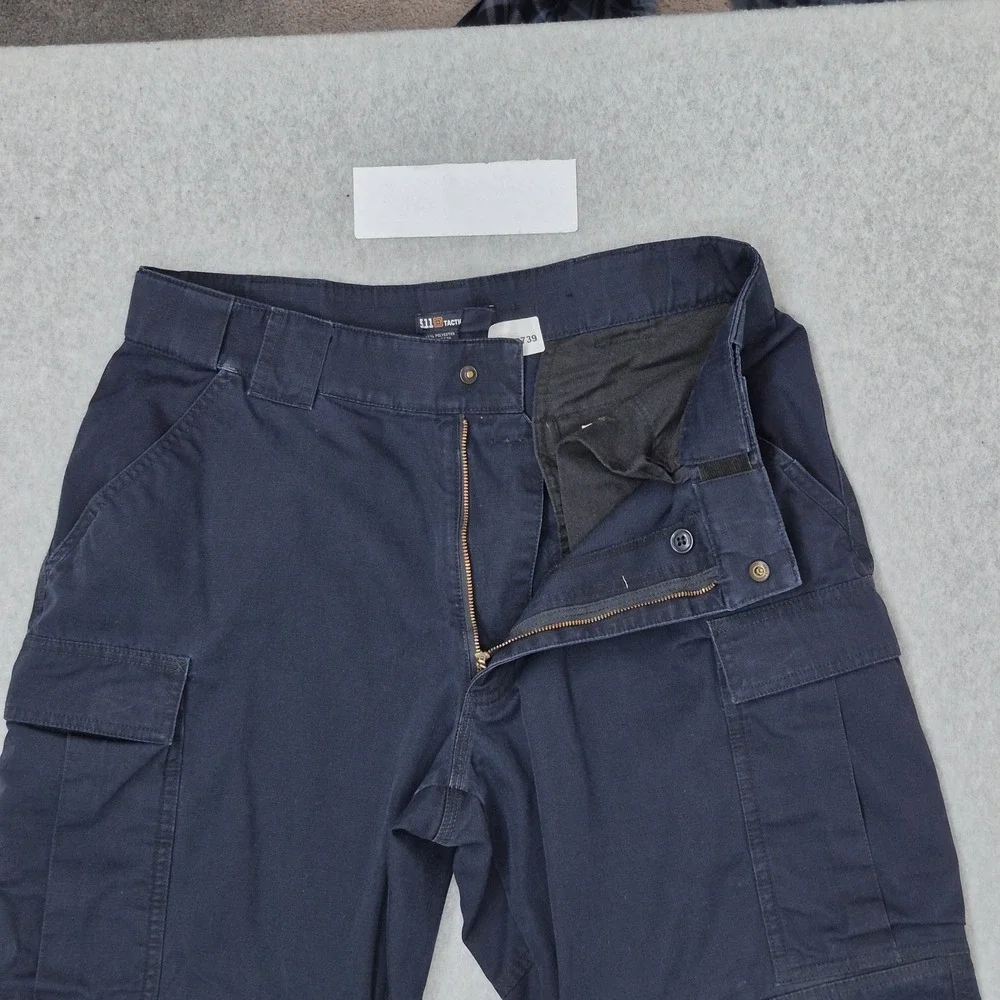 5.11 Tactical Series Men Pants L Blue Cargo Relaxed Fit TDU READ